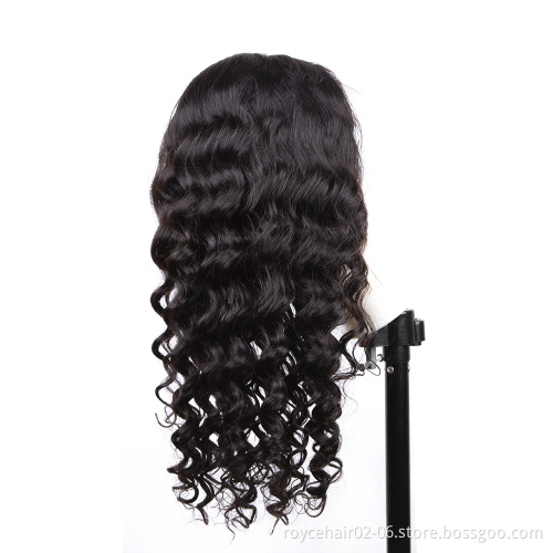 Grade 10a 26Inch 28Inch Loose Deep Wave Raw Virgin Mink Brazilian Unprocessed Human Hair Full Lace Wigs Vendor